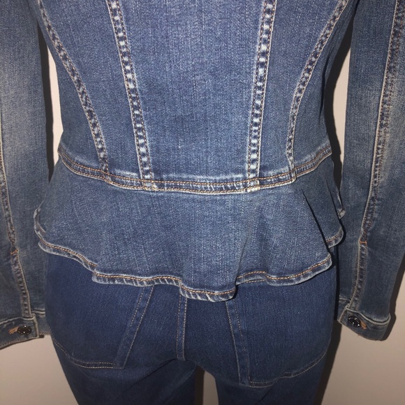 WHBM LONG SLEEVE NOVELTY DENIM JACKET - Picture 8 of 15